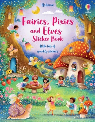 green emerald velvet dress Little Sticker Dolly Dressing Rainbow Fairy – Cheeky Plum main image 0